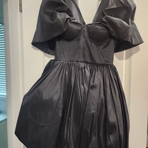 Fashion Nova Black Midi Dress